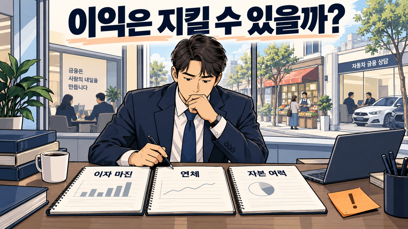이자 마진, 연체, 자본 여력을 점검하는 금융 분석가